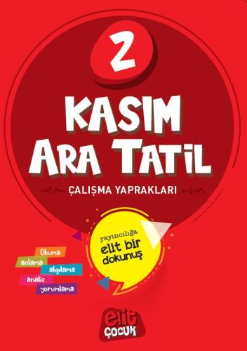 Elitçocuk 2.Sınıf Kasım Ara Tatil Çalışma Kitabı