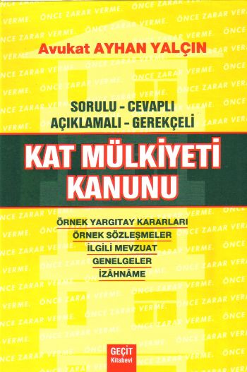 Kat Mülkiyeti Kanunu (Ciltli)