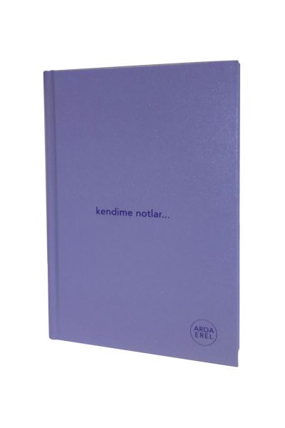 Kendime Notlar Arda Erel Defter - Lila Arda Erel