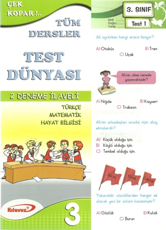 Kılavuz 3.Sınıf Tüm Dersler Yaprak Test