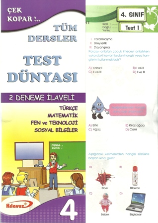 Kılavuz 4.Sınıf Tüm Dersler Yaprak Test Mübeccel Çaştaban Bilgeman