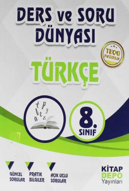 Kitap Depo 8.Sınıf Türkçe Ders ve Soru Dünyası Kolektif