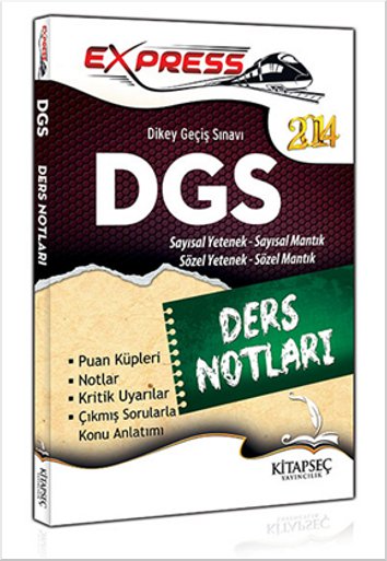 Kitapseç 2014 DGS Sayısal Sözel Yetenek Ders Notları Kolektif