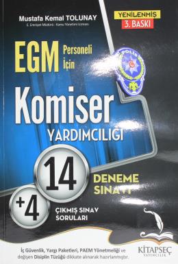 Kitapseç EGM Komiser Yardımcılığı 14 Deneme Sınavı