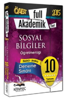 Kitapseç Yayınları 2015 ÖABT Sosyal Bilgiler Öğretmenliği Tamamı Çözüm