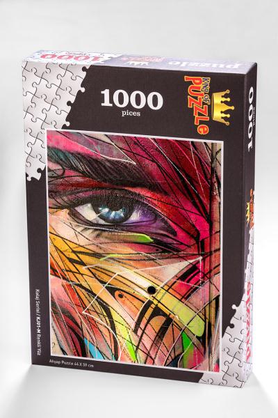 Kolaj Serisi - Renkli Yüz 1000 Parça Puzzle