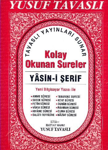 Kolay Okunan Sureler Yasini Şerif Cami Boy %17 indirimli Yusuf Tavaslı Kolay Okunan Sureler Yasini Şerif Cami Boy %17 indirimli Yusuf Tavaslı