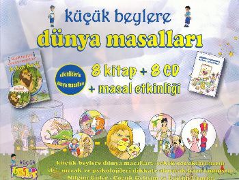 Küçük Beylere Dünya Masalları Seti (8 Kitap+8 CD) %17 indirimli