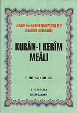 Kuran-ı Kerim Meali 4 Cilt Takım Arap ve Latin Harfleri ile Kelime Anlamlı (Ciltli)