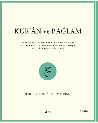 Kuran ve Bağlam %17 indirimli Ahmet Nedim Serinsu