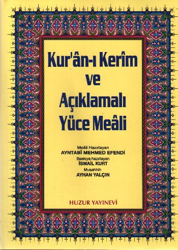 Kuranı Kerim ve Açıklamalı Yüce Meali Rahle Boy Üçlü