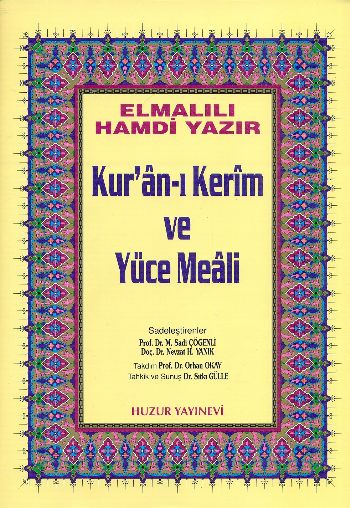 Kuranı Kerim ve Yüce Meali Orta Boy (Sarı) %17 indirimli Elmalı Hamdi 