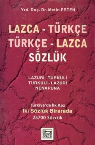 Lazca-Türkçe Türkçe-Lazca Sözlük %17 indirimli Metin Erten