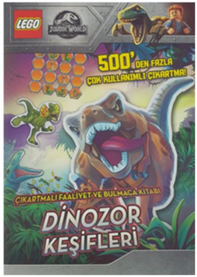 Lego Jurassic World Çıkartmalı Faaliyet ve Bulmaca Kitabı Dinozor Keşifleri