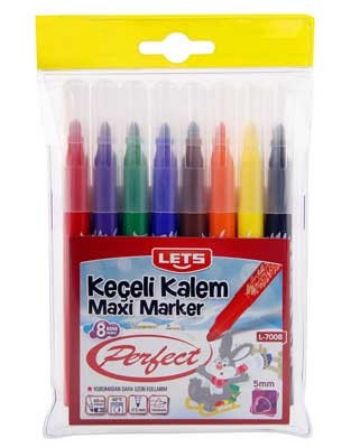 Lets Keçeli Boya Kalemi 8 Renk