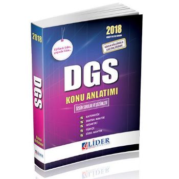 Lider DGS Konu Anlatımlı 2018