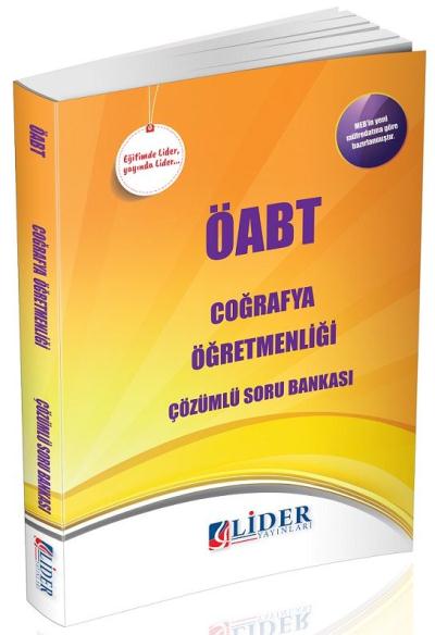 Lider ÖABT Coğrafya Öğretmenliği Çözümlü Soru Bankası Lider Yayınları 