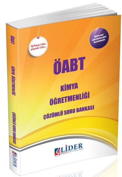 Lider ÖABT Kimya Öğretmenliği Çözümlü Soru Bankası Lider Yayınları Kom