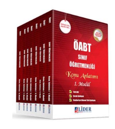 Lider ÖABT Sınıf Öğretmenliği Modüler Konu Anlatım Set 8 Kitap 2018