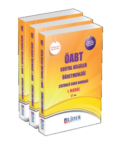 Lider ÖABT Sosyal Bilgiler Öğretmenliği Çözümlü Soru Bankası 3 Kitap S