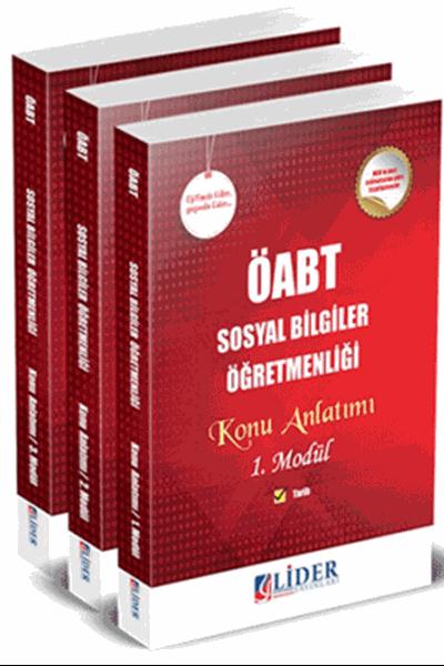 Lider ÖABT Sosyal Bilgiler Öğretmenliği Modüler Konu Anlatımlı Set Lid