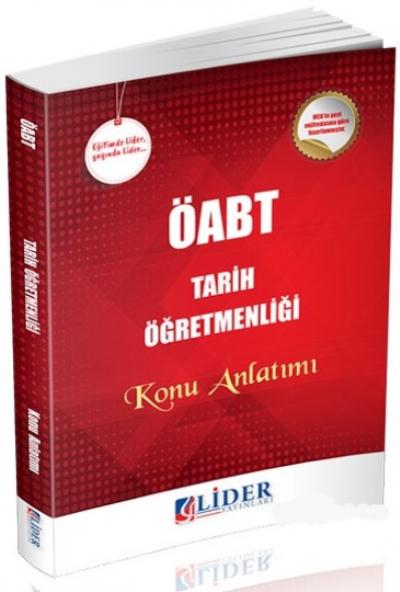 Lider ÖABT Tarih Öğretmenliği Konu Anlatımı Lider Yayınları Komisyon