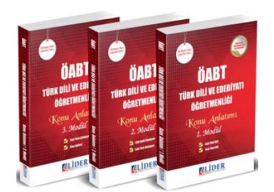 Lider ÖABT Türk Dili ve Edebiyatı Öğretmenliği Konu Anlatımlı Set 2018