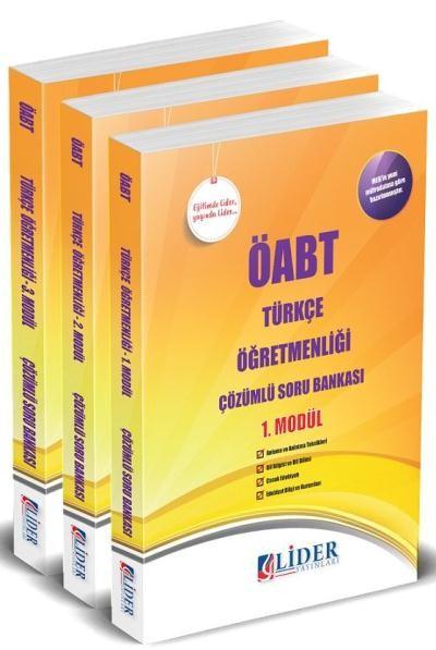 Lider ÖABT Türkçe Öğretmenliği Çözümlü Soru Bankası Modüler Set Lider 