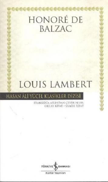 Louis Lambert K.Kapak %30 indirimli Honore de Balzac Louis Lambert K.Kapak %30 indirimli Honore de Balzac