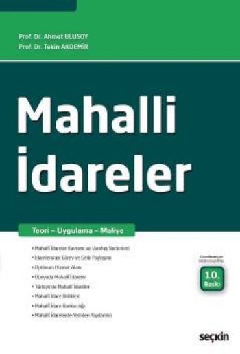 Mahalli İdareler Ahmet Ulusoy-Tekin Akdemir