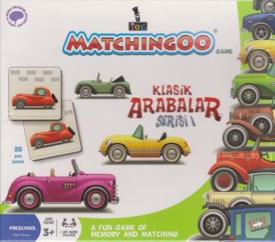 Matchingoo Eşleştirme Kartları - Klasik Arabalar Serisi