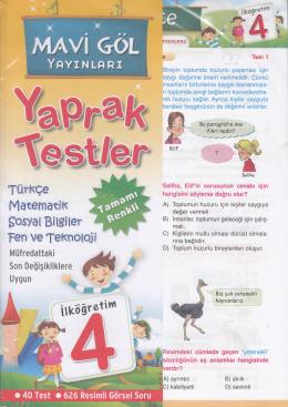 Mavigöl 4. Sınıf Tüm Dersler Yaprak Test