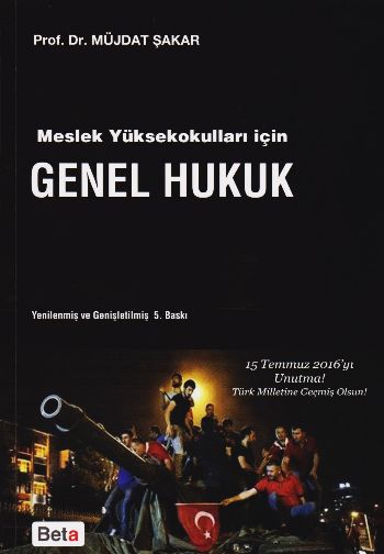 MeslekYüksek Okulları İçin Genel Hukuk Müjdat Şakar