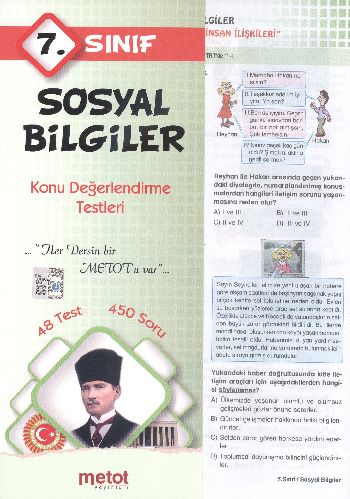 Metot 7. Sınıf Sosyal Bilgiler Konu Değerlendirme Testleri Komisyon