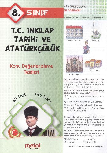 Metot 8. Sınıf İnkılap Tarihi ve Atatürkçülük Konu Değerlendirme Testleri