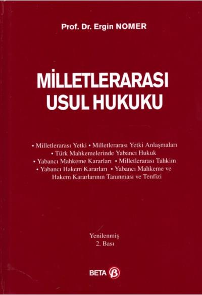 Milletlerarası Usul Hukuku-Ciltli Ergin Nomer