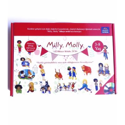 Milly Molly El Yazılı Kutu (12 Kitap + Cd)