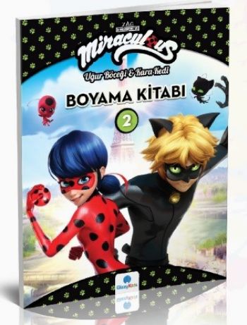 Miraculous Boyama Kitabı 2-Uğur Böceği ve Kara Kedi