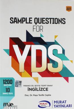 Murat Yayınları Sample Questions for YDS