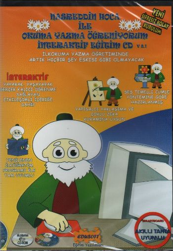 Nasreddin Hoca ile Okuma Yazma Öğreniyorum İnteraktif Eğitim Cd v2.1