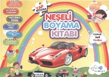 Neşeli Boyama Kitabı Çıkartmalı Faaliyet Kolektif