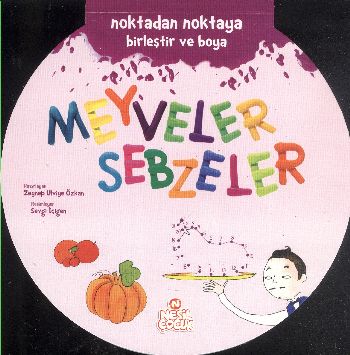 Noktadan Noktaya Birleştir ve Boya: Meyveler Sebzeler