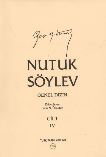 Nutuk Söylev Cilt-4 Karton Kapak %17 indirimli Gazi Mustafa Kemal