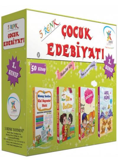 5 Renk Yayınları 1.Sınıf Çocuk Edebiyatı (50 Kitap)