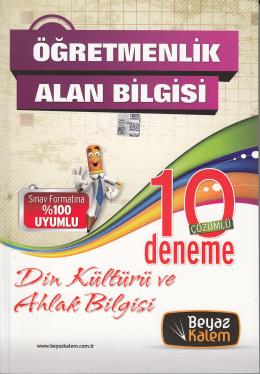 Öğretmenlik Alan Bilgisi 10 Çözümlü Deneme Din Kültürü ve Ahlak Bilgisi