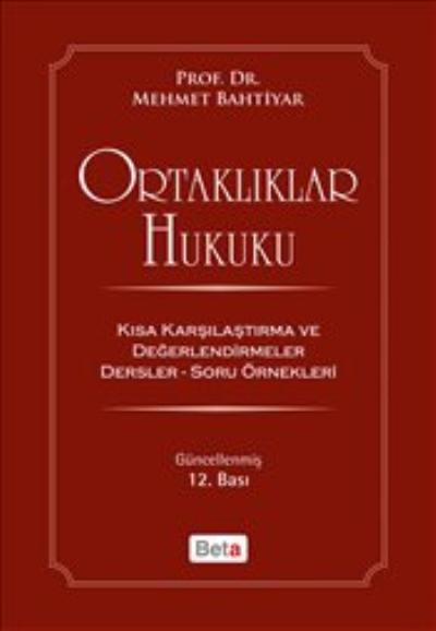 Ortaklıklar Hukuku Mehmet Bahtiyar