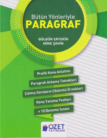 Özet Bütün Yönleriyle Paragraf Gülgün Ertekin-Mine Şahin