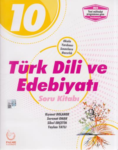 Palme 10. Sınıf Türk Dili ve Edebiyatı Soru Kitabı Yeni Palme Yayıncıl