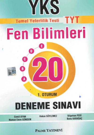 Palme YKS TYT Fen Bilimleri 20 Deneme Sınavı 1. Oturum