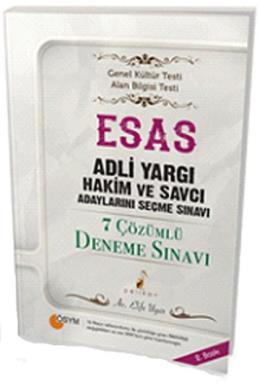 ESAS Adli Yargı Hakim ve Savcı Adaylarını Seçme Sınavı 7 Çözümlü Denem